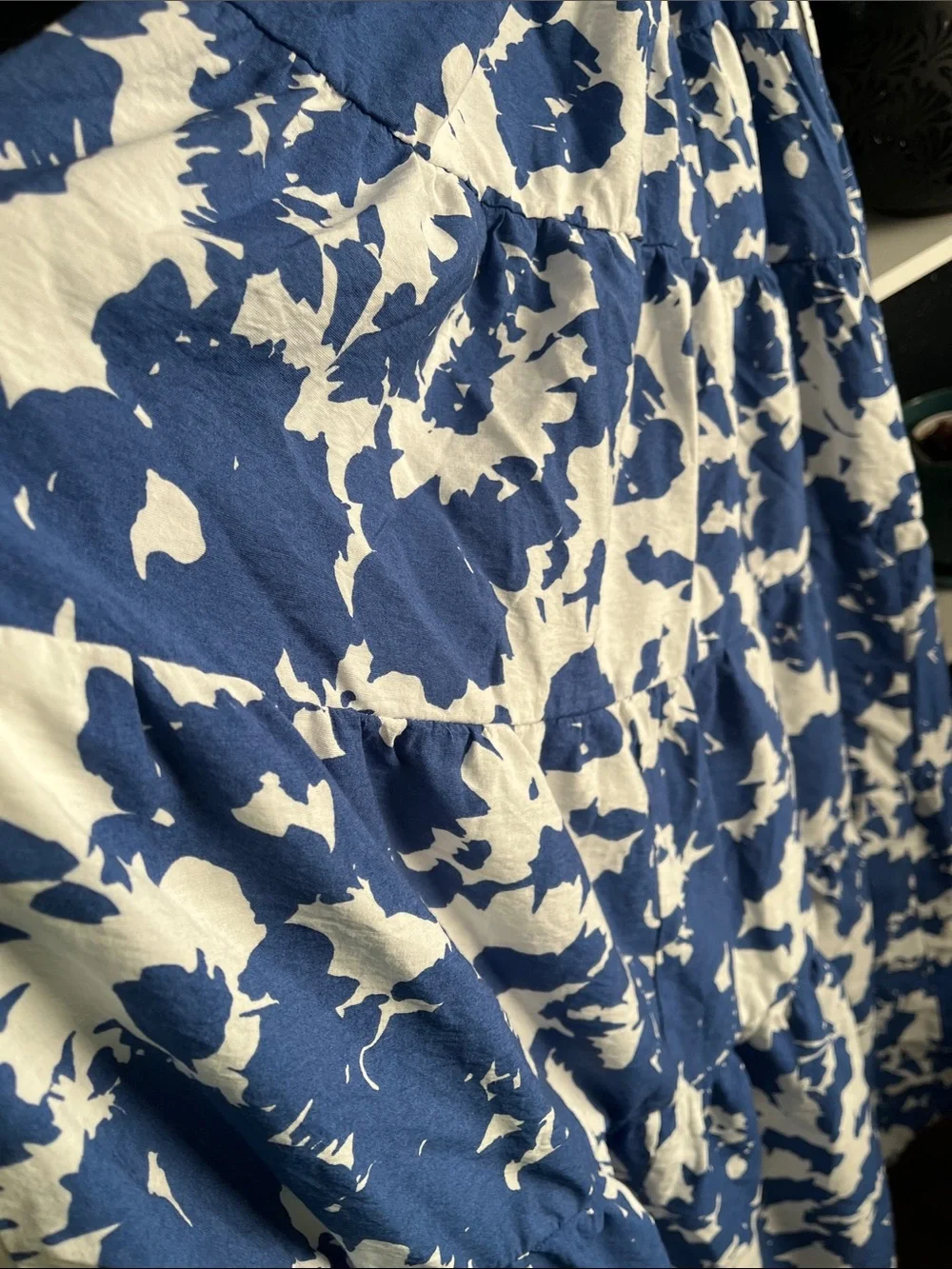 Abercrombie & Fitch Blue and White Floral Maxi Dress